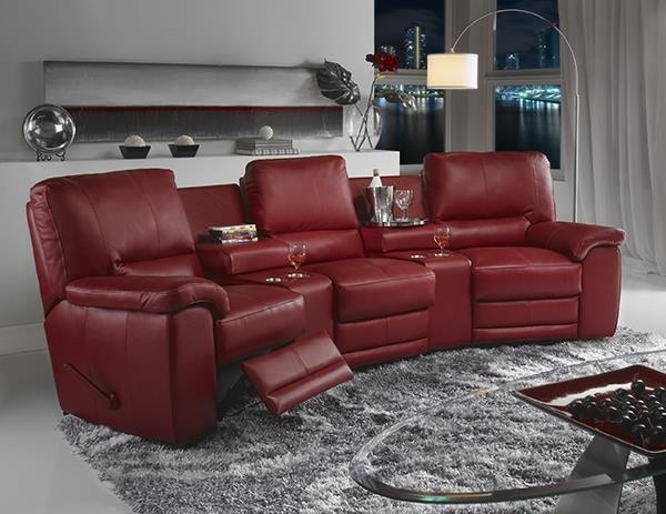 Leather & More Leather Reclining Home Theater 9090 HTC