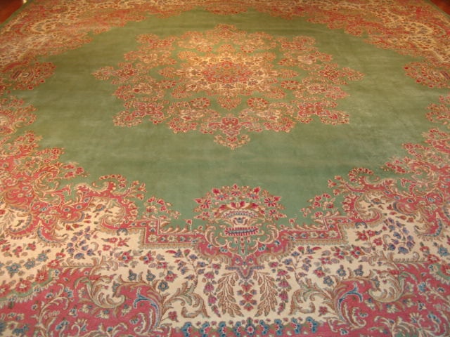 Roya Rugs Floor Coverings OneofaKind Fine Antique Kerman Area Rug