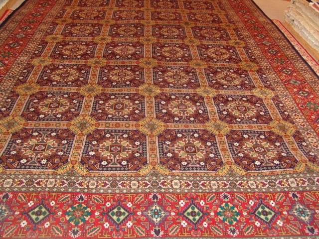 Roya Rugs One-of-a-Kind Fine Unique Antique Persian Tabriz Area Rug 9323