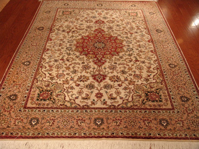 Roya Rugs One-of-a-Kind Fine Unique Old Persian Tabriz Area Rug 9330