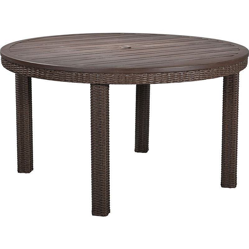 Outdoor Living by Hickory Park Fillmore Round Dining Table by Lane Venture 9528-52