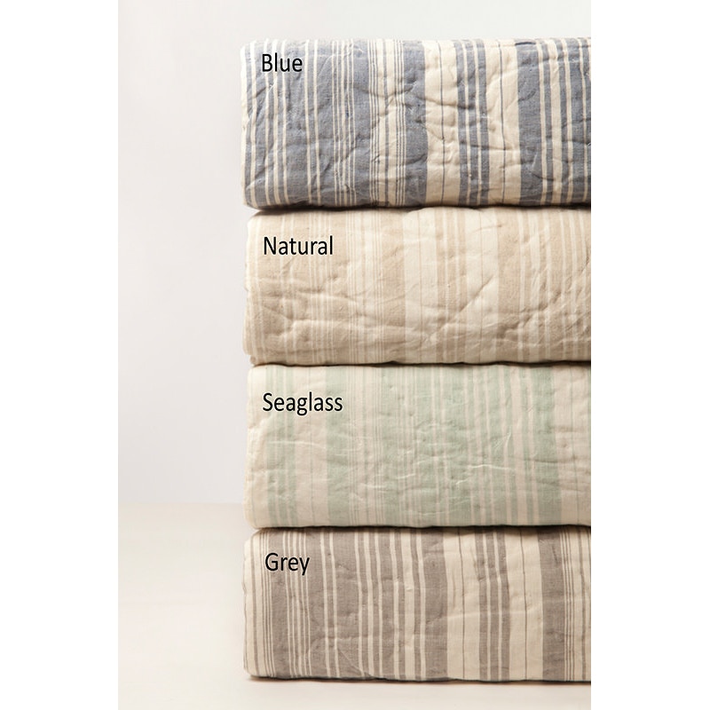 Luxury Bedding and Furniture by Designing Women French Stripe Grey Quilt by Amity Home Aiden Quilt Bedroom Bedroom Furniture  Bedding