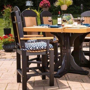 Bar height wicker online patio set