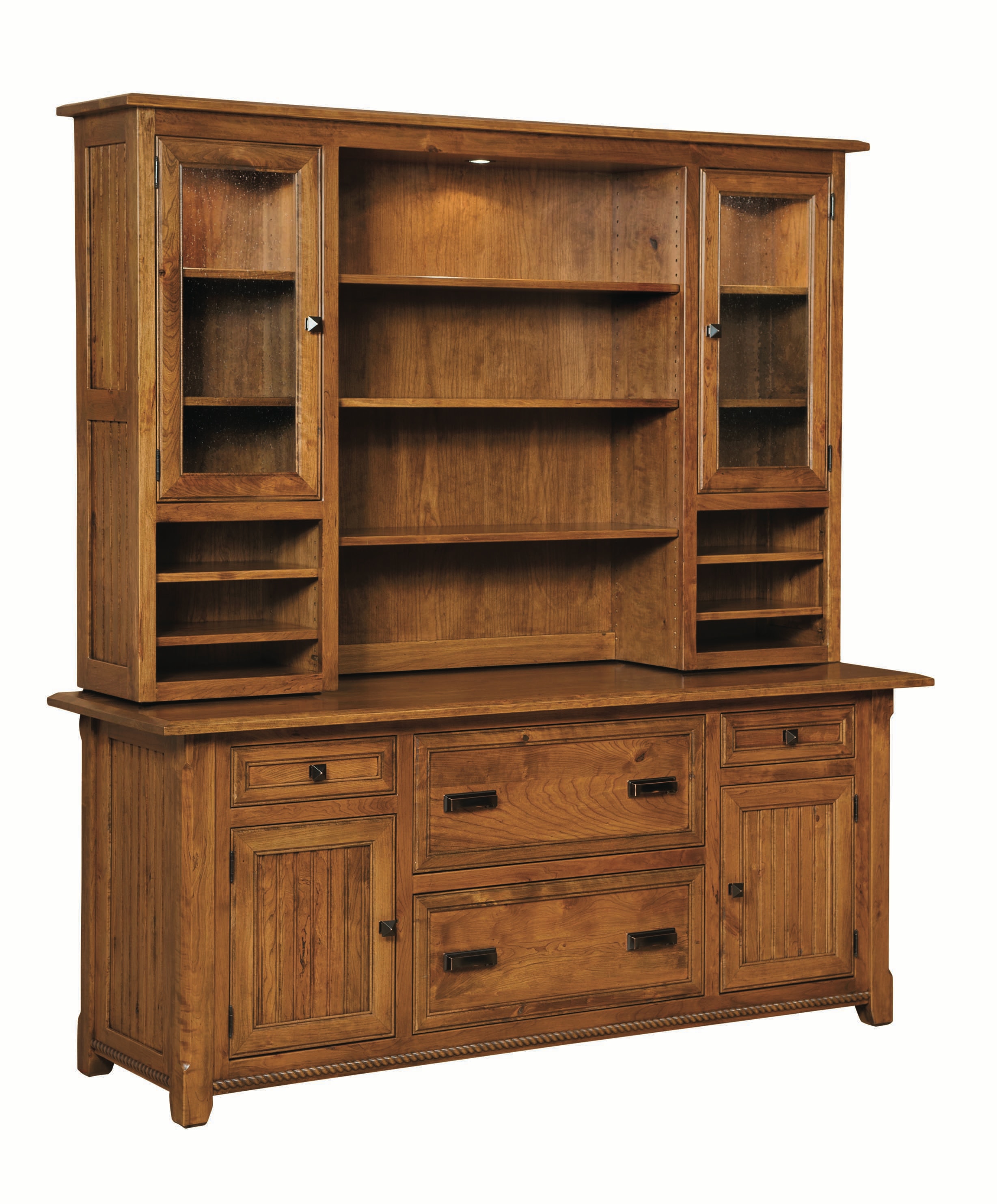 amish oak hutch