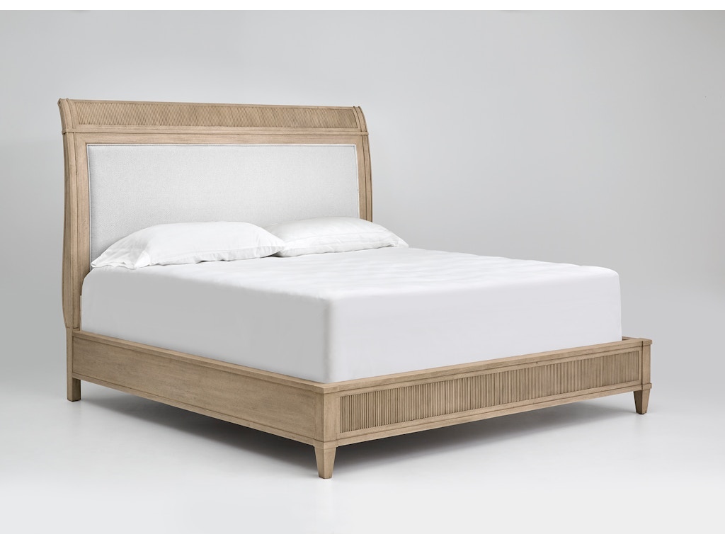 Goods King Sleigh Upholstered Bed G706-63
