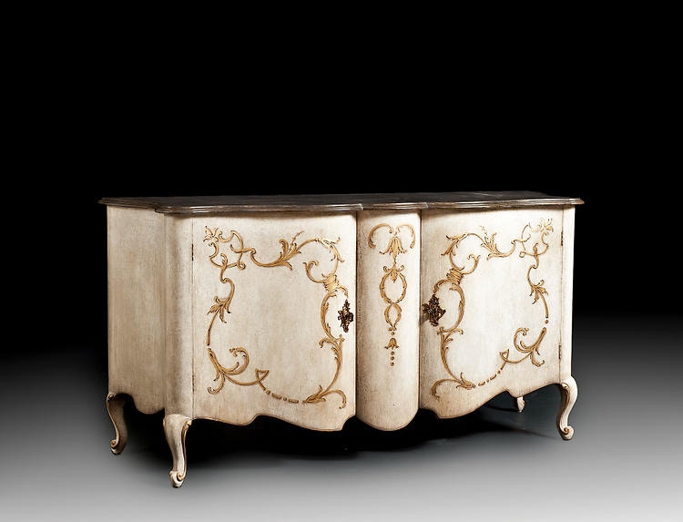 David Michael Furniture Dining Room Hand Painted Credenza Bar 15