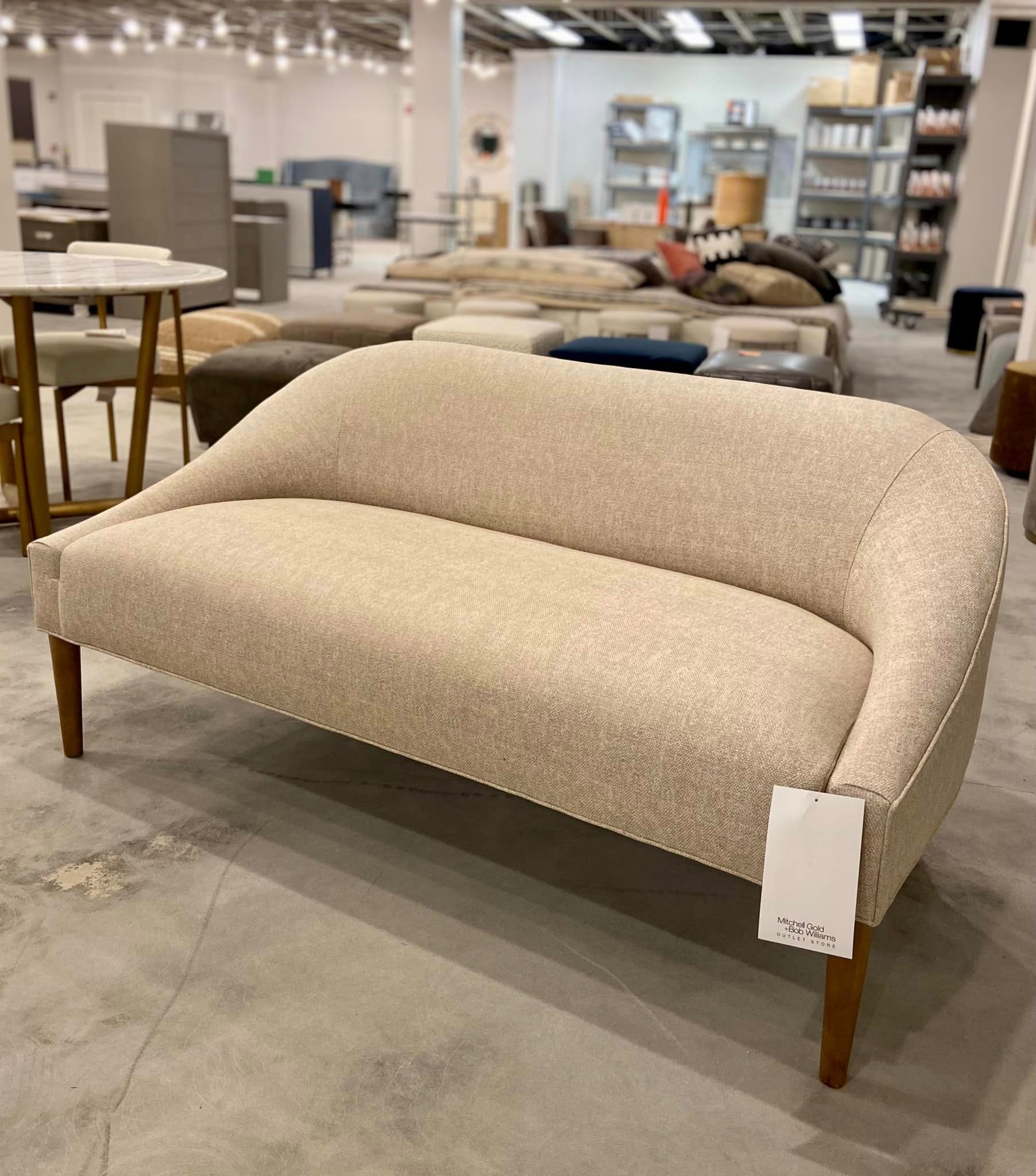 Mitchell Gold Bob Williams Factory Outlet Living Room Settee In