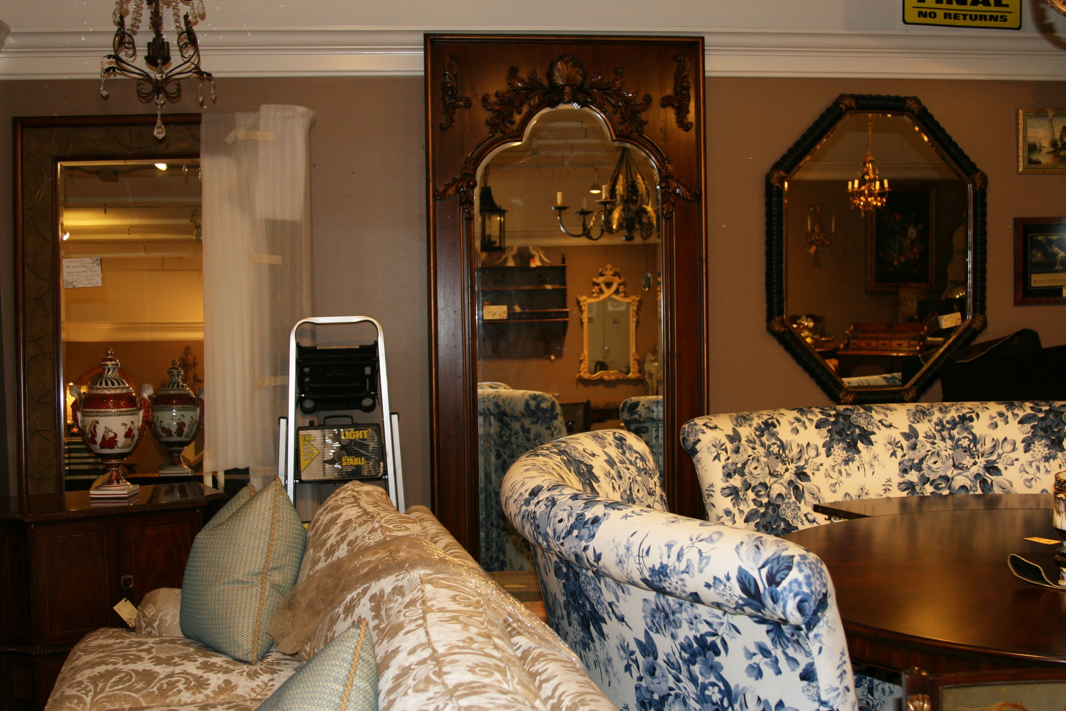 The Lion S Den Interiors Accessories Solid Mahogany Mirror