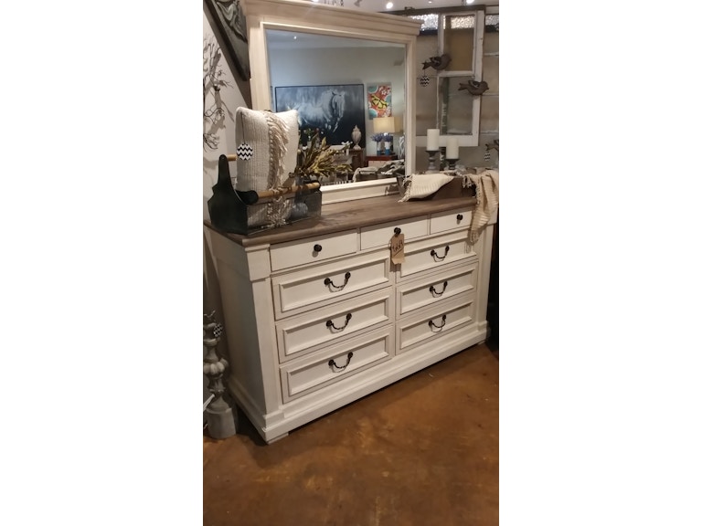 Simply Home By Lindy S Furniture Bedroom Dresser And Mirror By Ashley Furniture Bolanburg Hickory