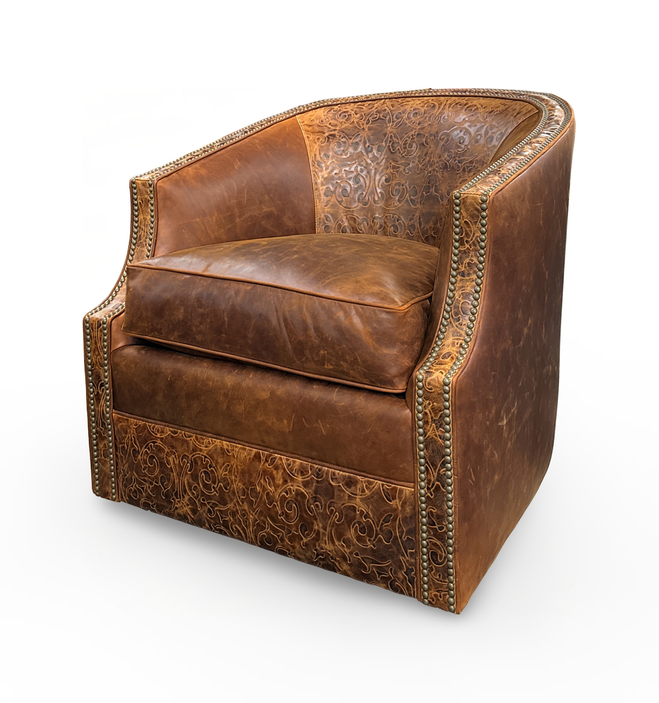 Bob Timberlake American Home Symphony Nutmeg-Sierra Leather Chair by Bob Timberlake BT-137-01