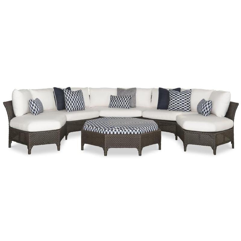 Outdoor Living by Hickory Park Outdoor Tangier Sectional by Century D44-41-BN