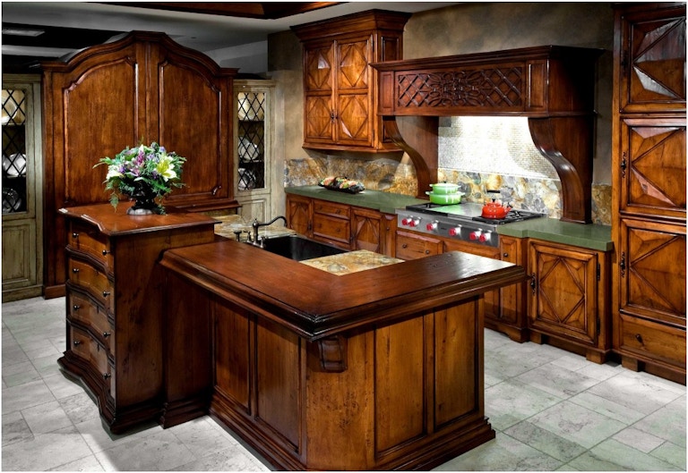 luxury kitchen furniture wood kitchen cabinet
