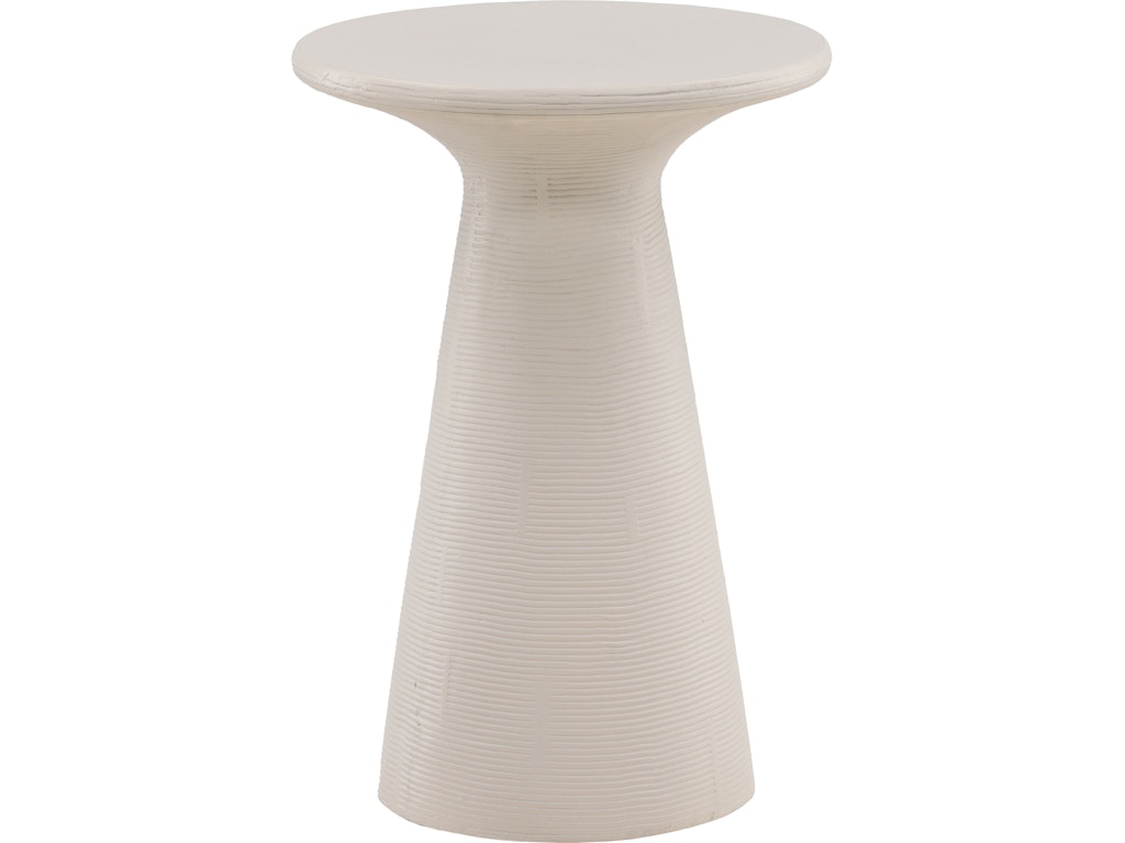 Dovetail Furniture Fania Outdoor Side Table DOV24097-WHIT-LG