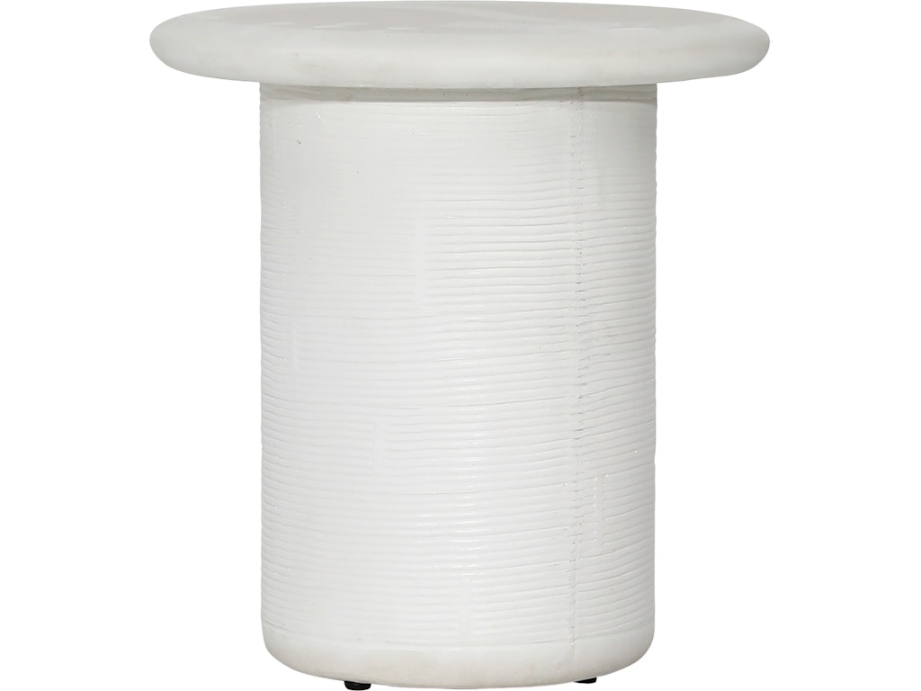 Dovetail Furniture Marnie Outdoor Side Table DOV24104-WHIT