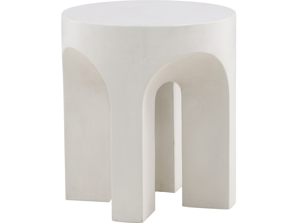 Dovetail Furniture Hutchins Outdoor Side Table DOV24116-CREM