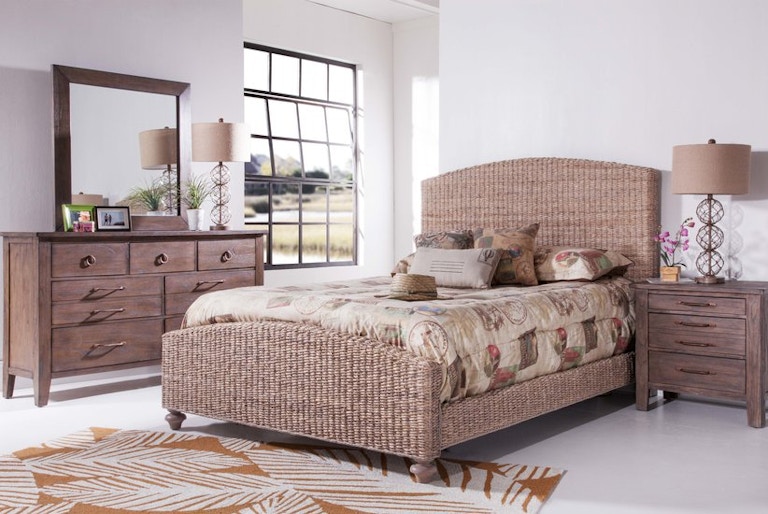 Furniture Outlet Panama Jack Driftwood Bed by Palmetto 124-215 | Hickory