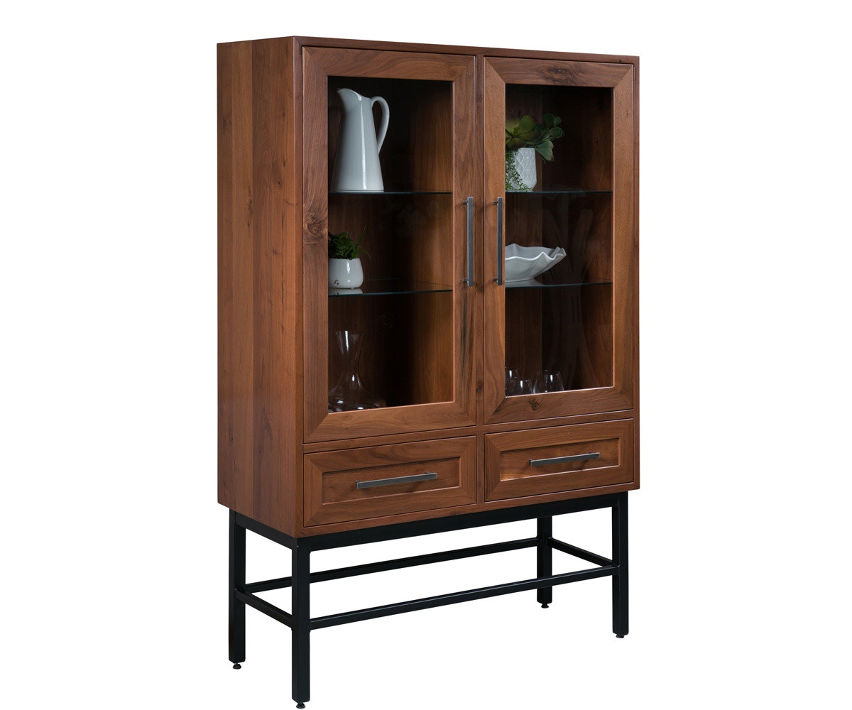 Amish Oak & Cherry Display Cabinet Willow-104
