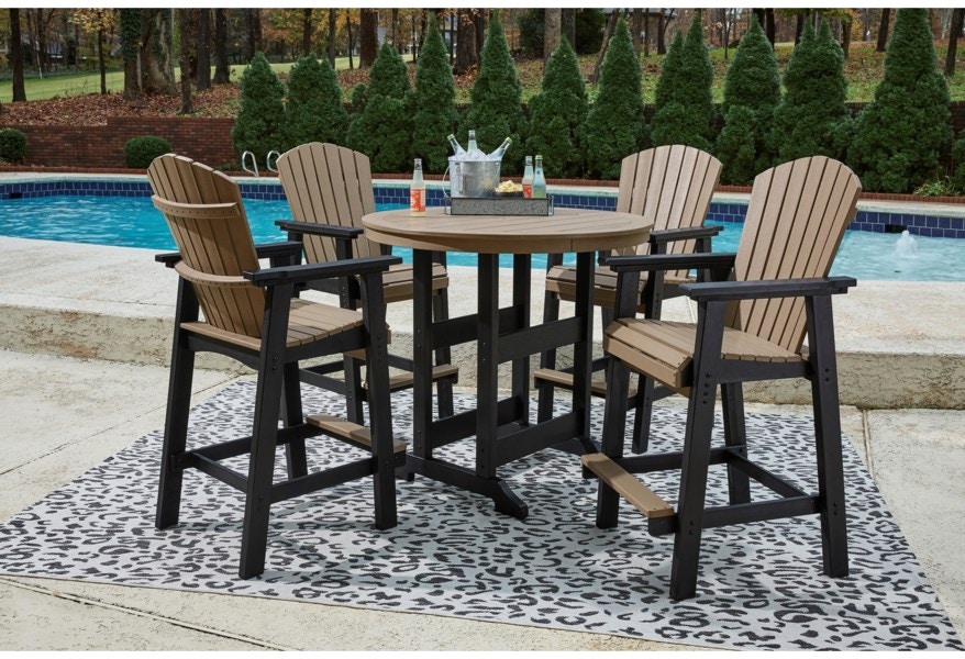 patio round bar table