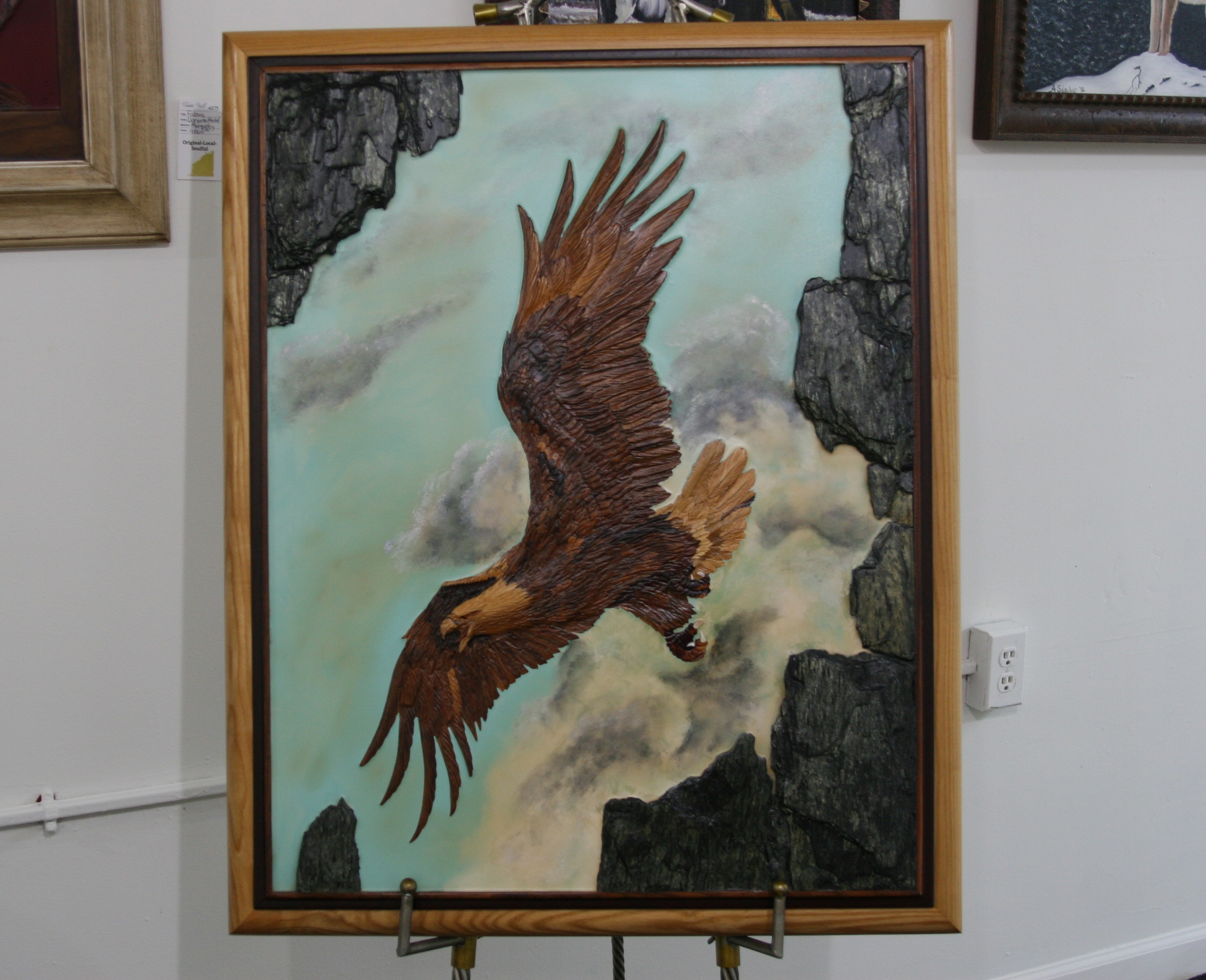 Taste Full Arts Gallery Hand Painting By Local Artist Flying Eagle
