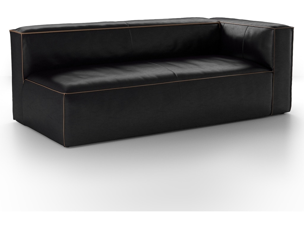 Four Hands Living Room Nolita Sectional RafOld Saddle Black CCARV4OSB Hickory Furniture Mart