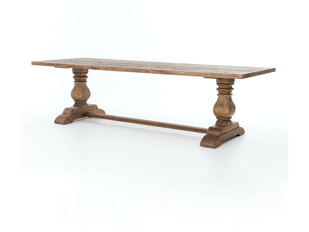 Four Hands DURHAM DINING TBL 110 with OAK TOP-BL OAK CIMP-C52-BO