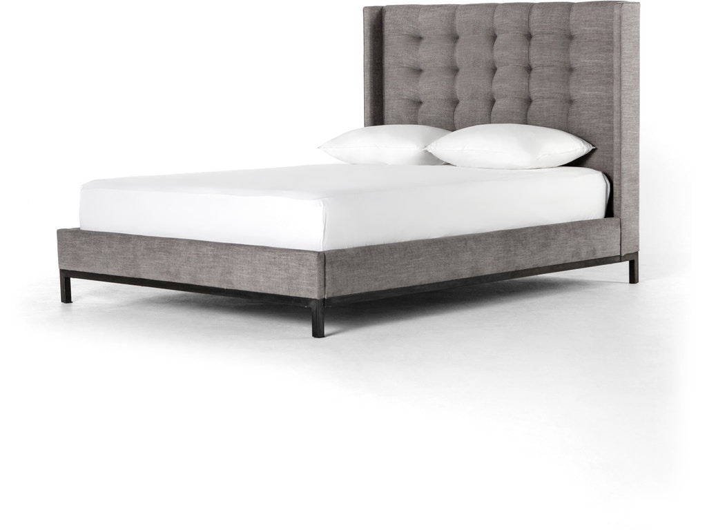 Four Hands Bedroom Newhall Queen Bed 55InchGrey 106113008 Hickory