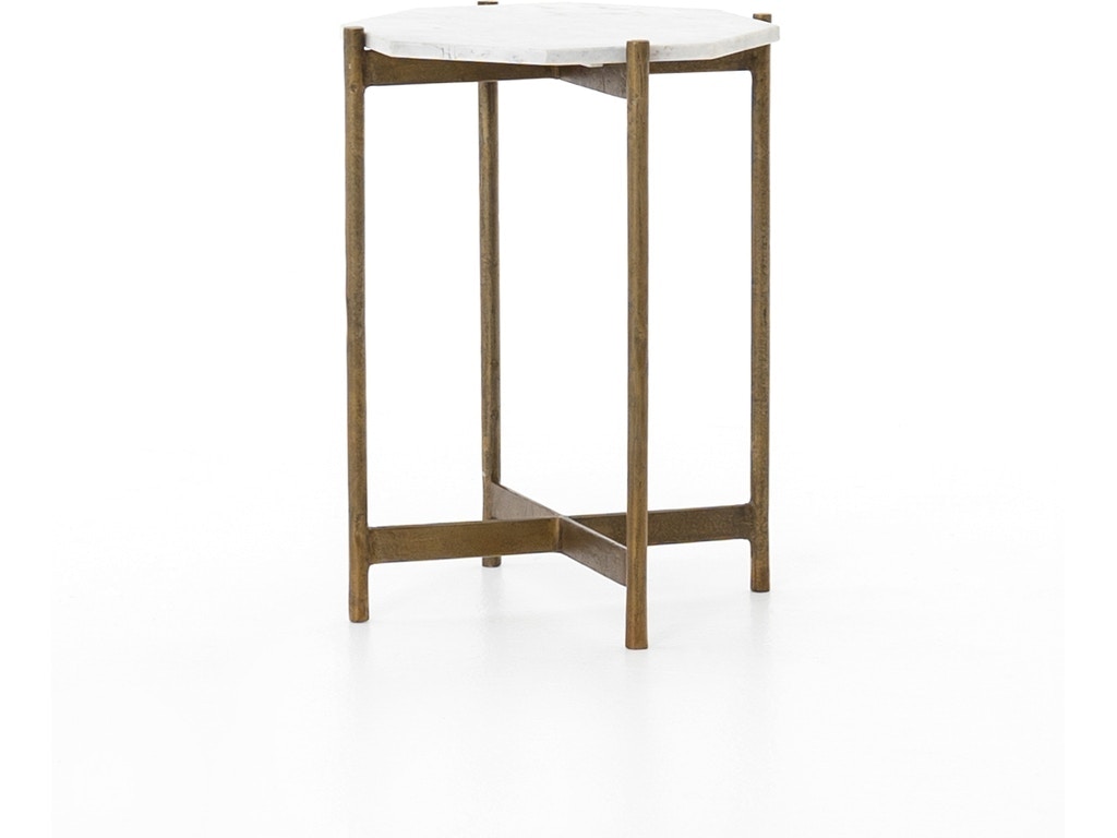 Four Hands Adair Side Table-Raw Brass IMAR-68A