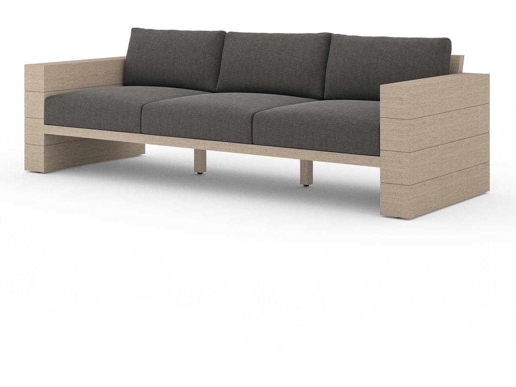 Four Hands Leroy Outdoor Sofa-96Inch-Brown-Charcoal JSOL-08902K-562