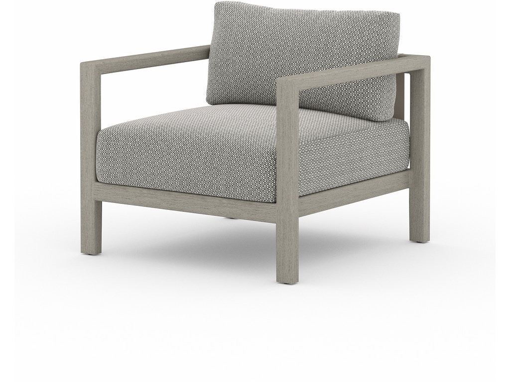 Four Hands Sonoma Outdoor Chair-Grey-Faye Ash JSOL-10301K-970