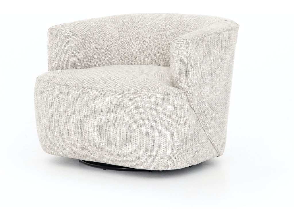 Four Hands Mila Swivel Chair-Brazos Dove UATR-060-891P