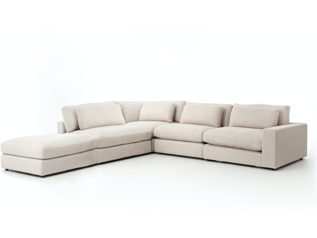 Four Hands Bloor 4-Pc Raf Sectional With Ottoman UATR-066-377-S3