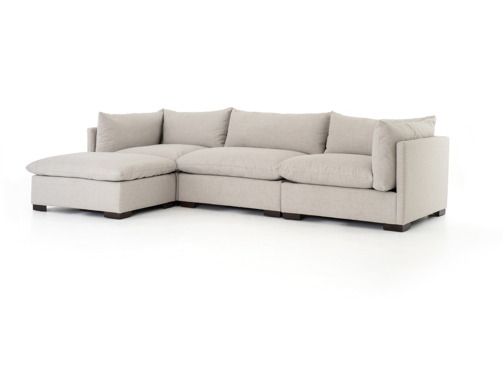 Four Hands Westwood 3-Pc Sectional With Ottoman UATR-S01-925