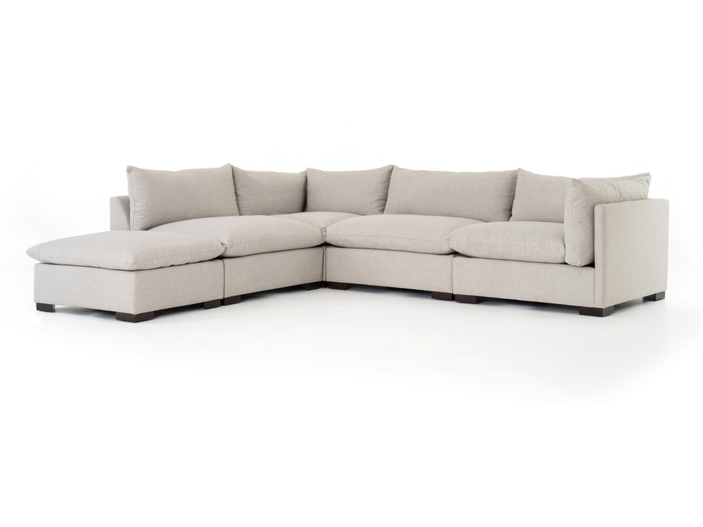 Four Hands Westwood 4-Pc Sectional With Ottoman UATR-S02-925