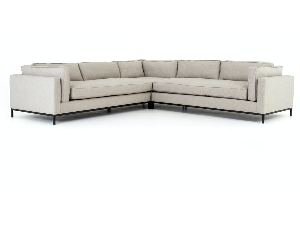 Four Hands Grammercy 3-Pc Sectional-Bennett Moon UATR-S04-925