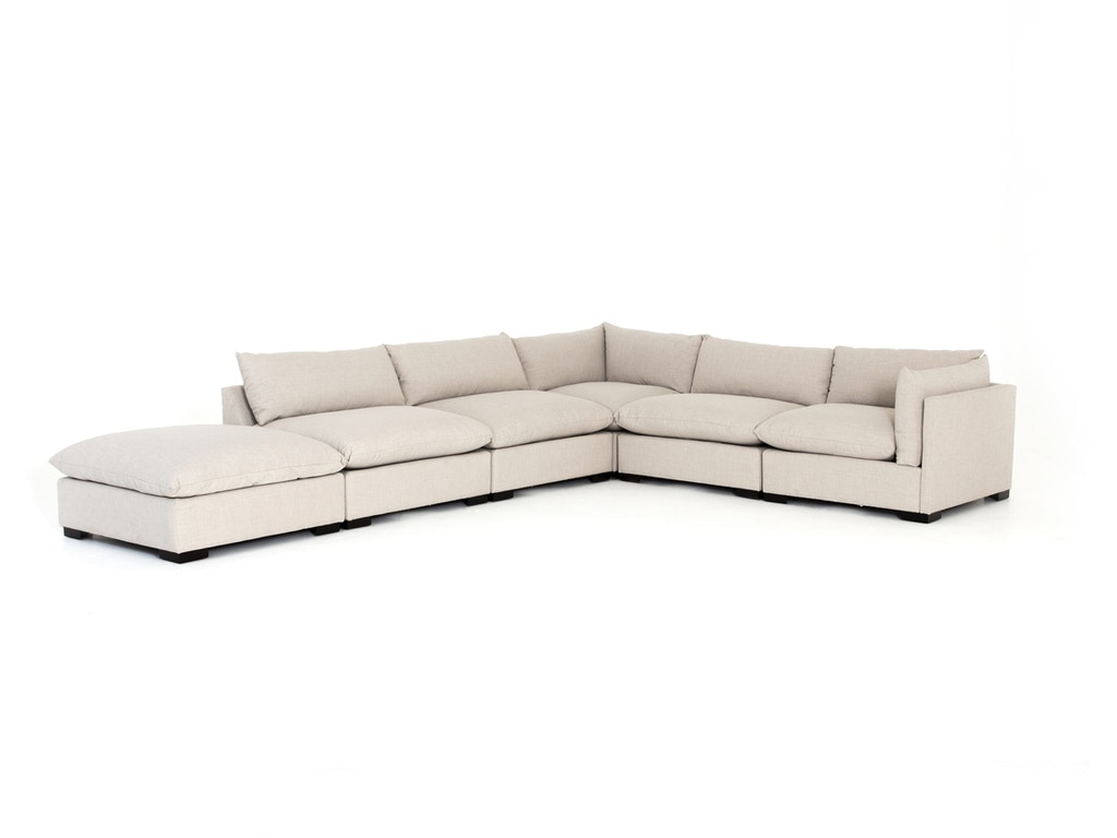 Four Hands Westwood 5-Pc Sectional With Ottoman UATR-S06-925