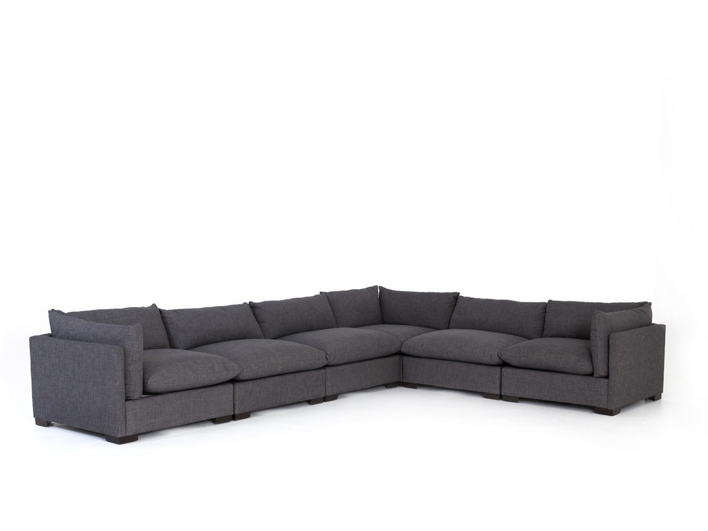 Four Hands Westwood 6-Pc Sectional-Bennett Charcoal UATR-S07-008