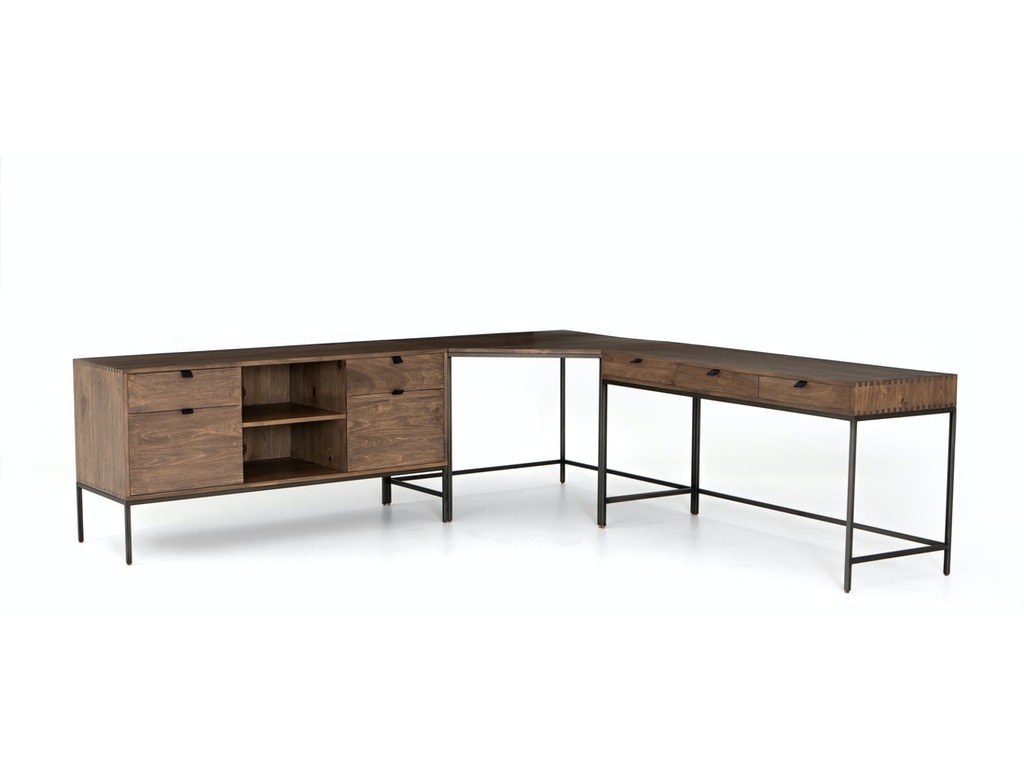 Four Hands Trey Desk System With Filing Credenza UFUL-039