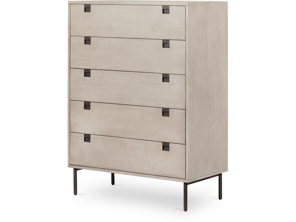 Four Hands Carly 5 Drawer Dresser-Grey Wash VPTN-184