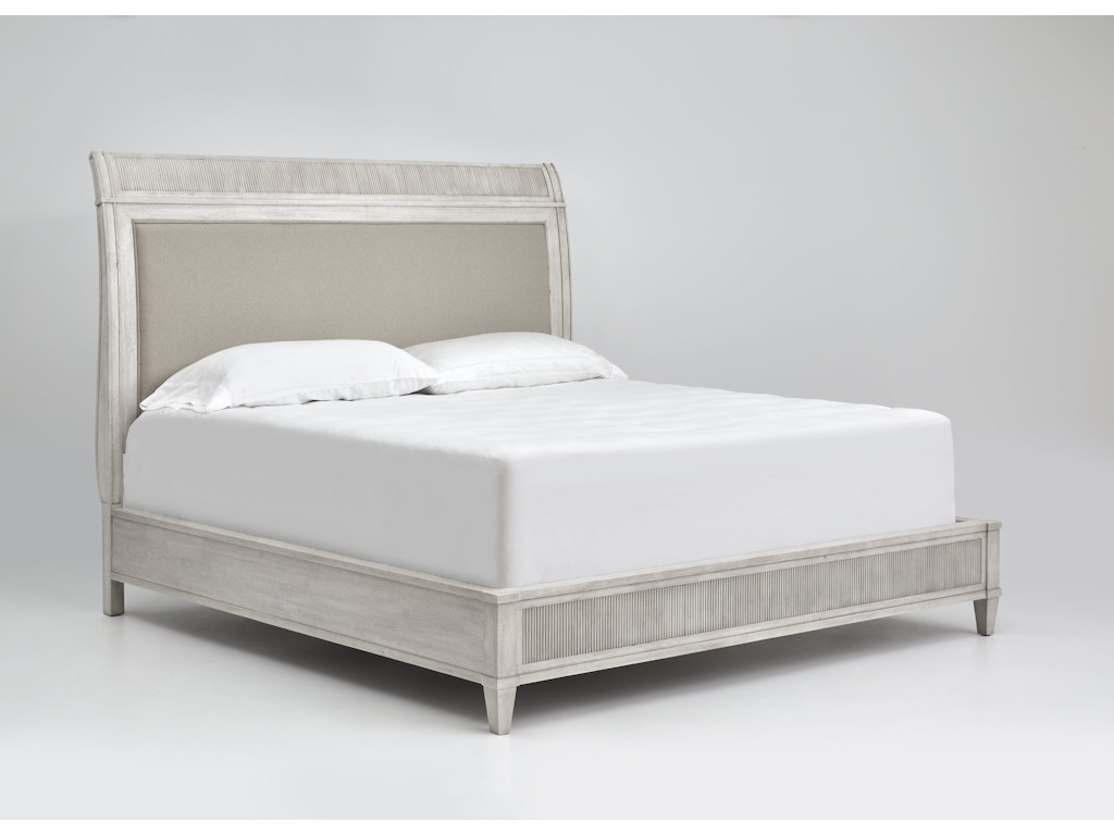 Goods Queen Sleigh Bed Upholstered Headboard G707-52