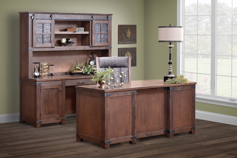 Amish Oak And Cherry Solid Wood Home Office Georgetown Room