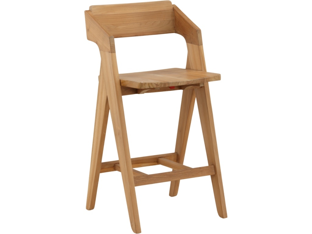 Dovetail Furniture Aimi Outdoor Barstool DOV92005-NATL