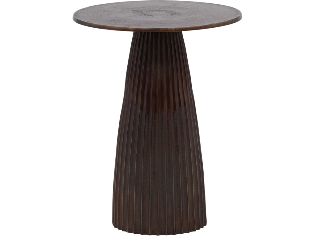 Dovetail Furniture Aramis Side Table DOV78006-BRWN