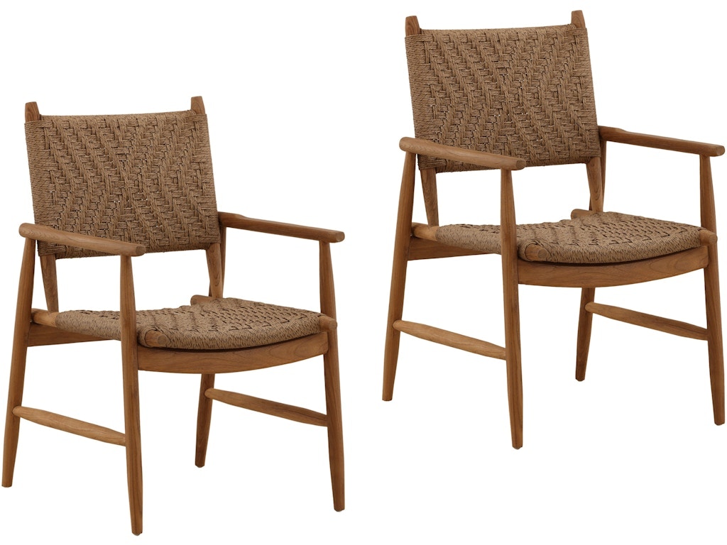 Dovetail Furniture Araya Outdoor Dining Chair Set of 2 DOV10012-LTBR