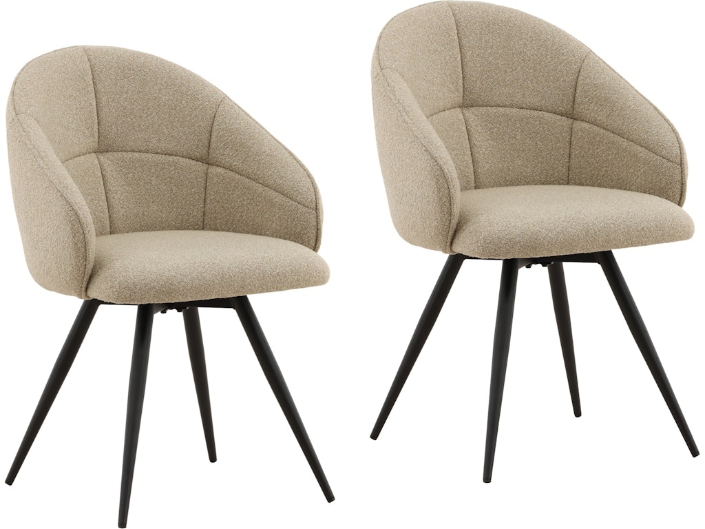 Dovetail Furniture Ayla Dining Chair Set of 2 DOV23020-SAND