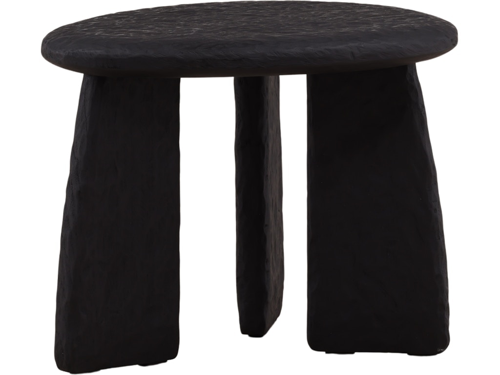 Dovetail Furniture Beau Side Table DOV92010-BLCK
