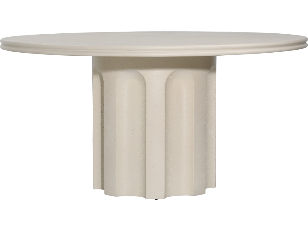 Dovetail Furniture Caitie Outdoor Dining Table DOV24121-IVRY