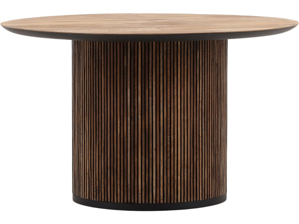 Dovetail Furniture Dabney Round Dining Table WOR1006-TEAK