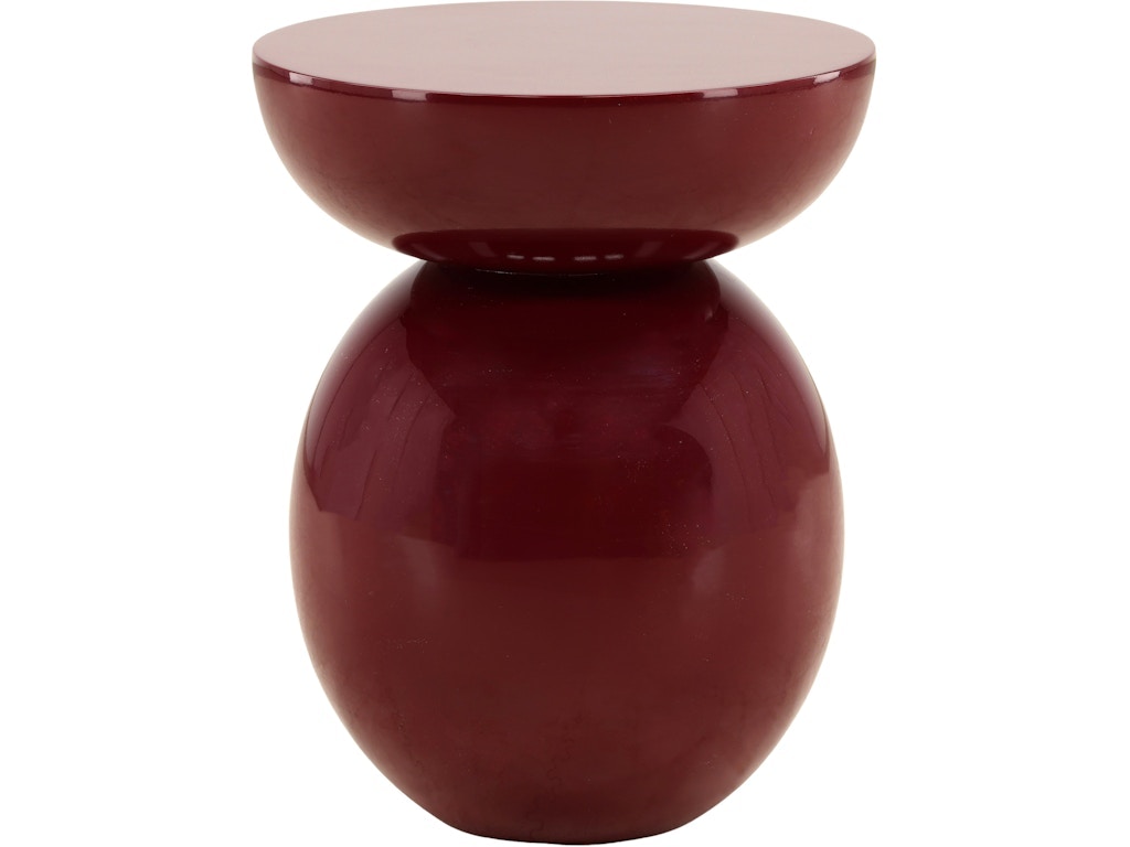 Dovetail Furniture Dax Side Table DOV75063-BURG