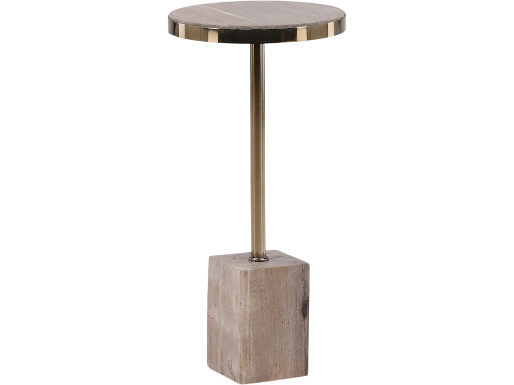 Dovetail Furniture Inara Side Table DOV22029-NATL