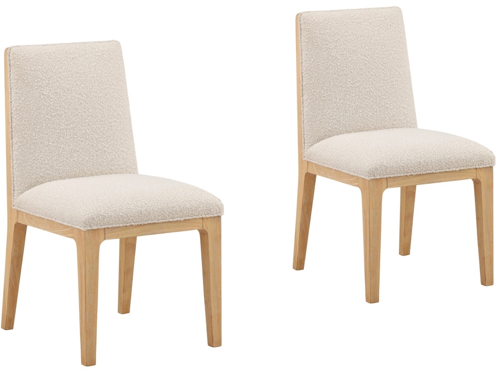 Dovetail Furniture Itan Dining Chair Set of 2 DOV18250-CREM